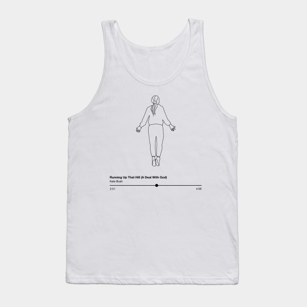 max mayfield x running up that hill BLACK LINEART VERSION Tank Top by spnarchive